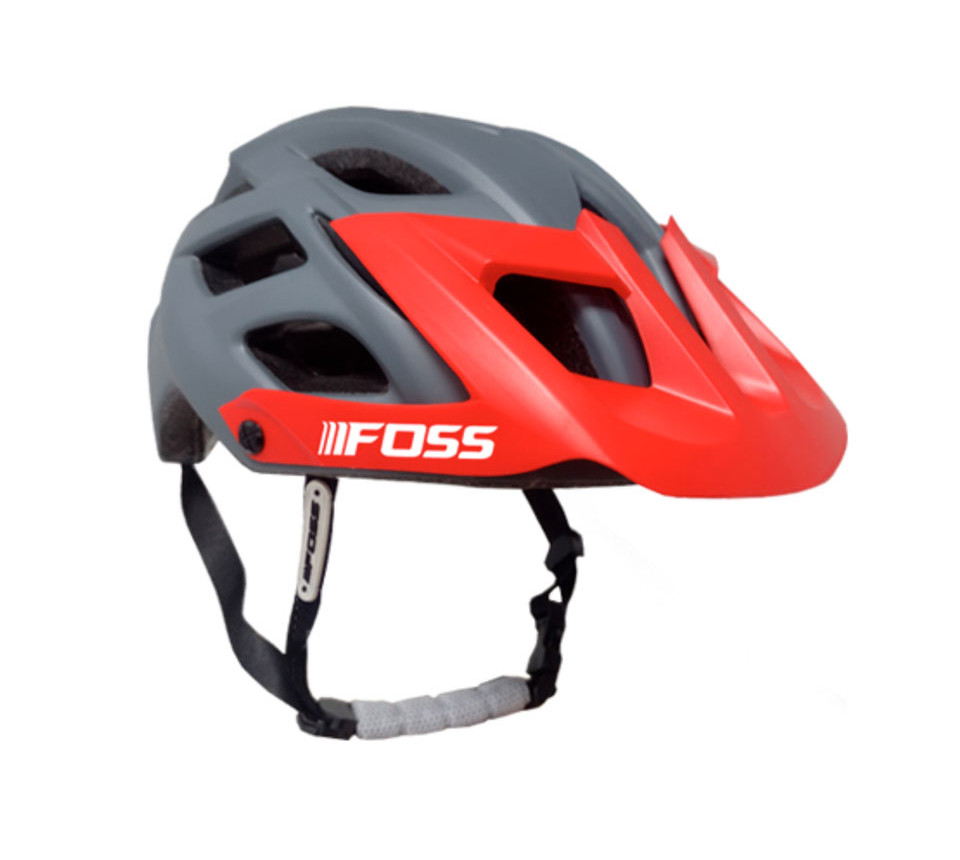 Casco Foss Enduro Rojo Gris M L