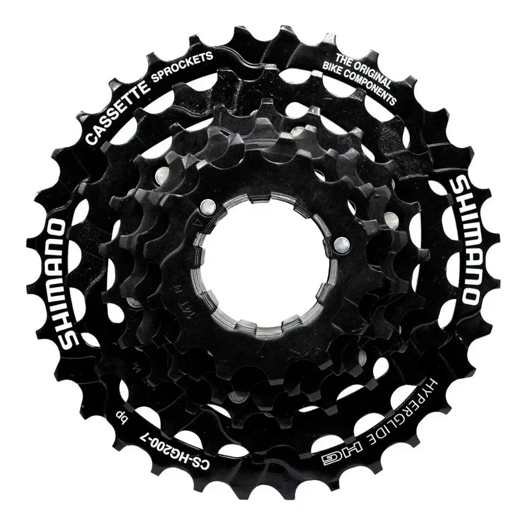 PIÑON CASSETTE SHIMANO CS-HG200-7, 7-SPEED, 12-14-16-18-21-26-32, BULKACSHG2007232T