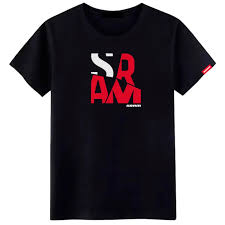 Polera Sram Fragments Negro talla L