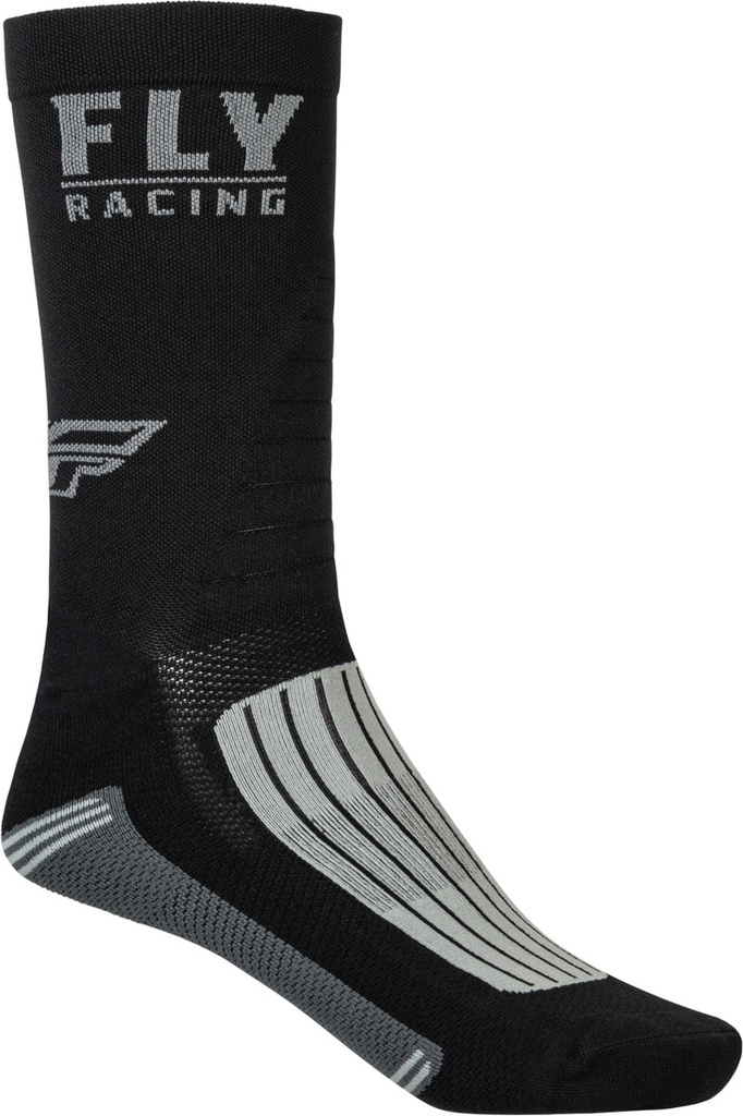 FACTORY RIDER SOCKS BLACK/GREY LG/XL LG/XL