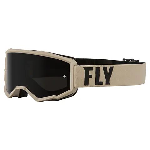 FOCUS SAND GOGGLE KHAKI/BROWN DARK SMOKE LENS