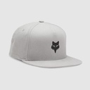 FOX HEAD SNAPBACK HAT STL GRY