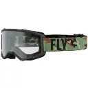 Fly Focus Goggle Green Camo/Black Clear Lens