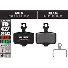 Pastilla De Freno Galfer Para Avid Elixir 1, 3 , 5 , 7 , XX , X0