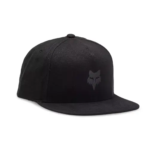 [31641-324-OS] FOX HEAD SNAPBACK HAT BLK/CHAR