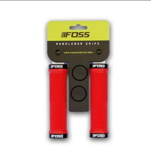 [18156] Puño Foss 2 lock rojo con negro 125mm