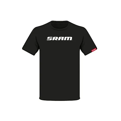 [P6716] Polera Sram Classic Negro talla XL