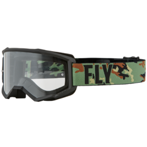 [Fly Focus Goggle Green Camo/Black Clear Lens] Fly Focus Goggle Green Camo/Black Clear Lens